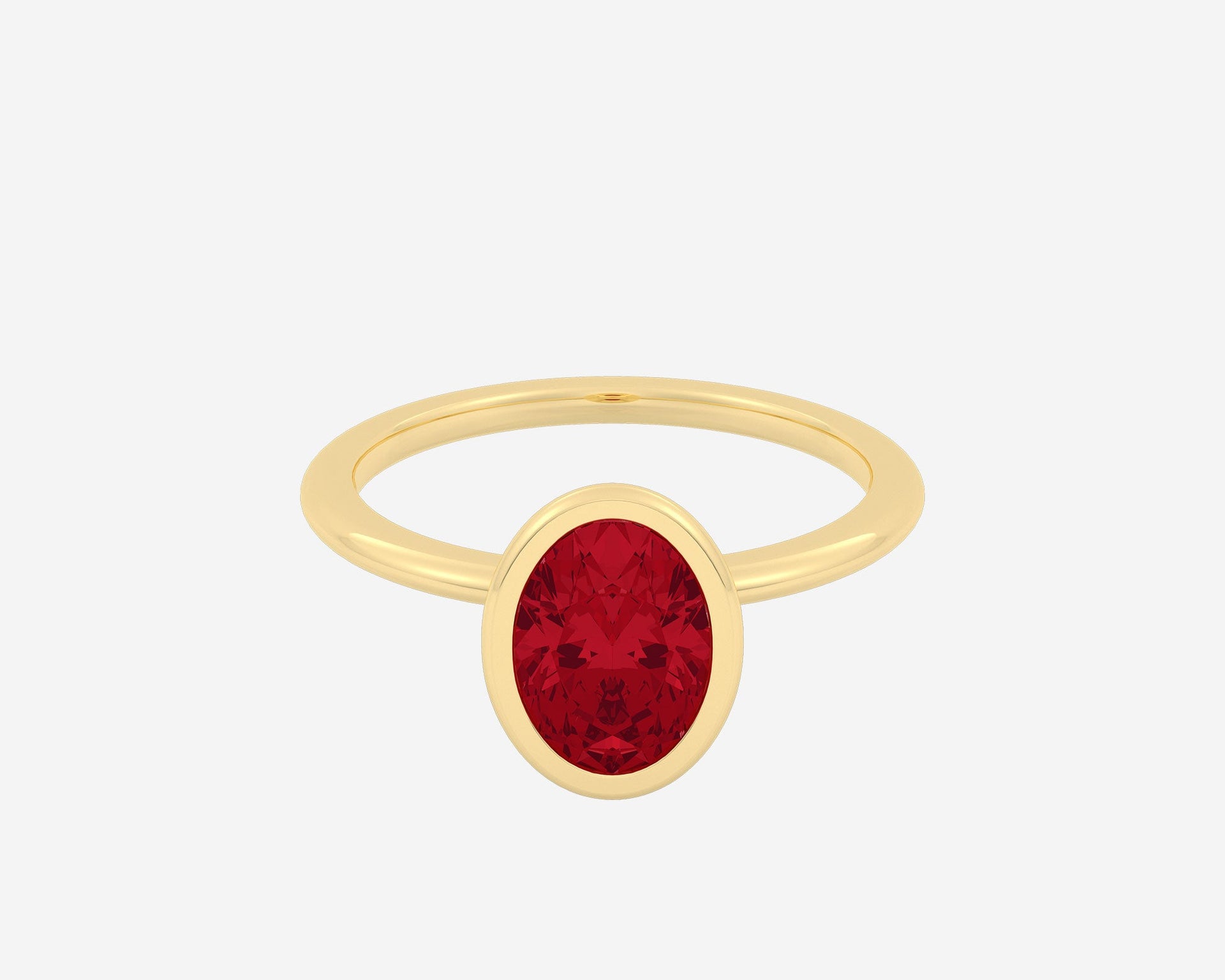 The Gem Bezel Solitaire — Oval