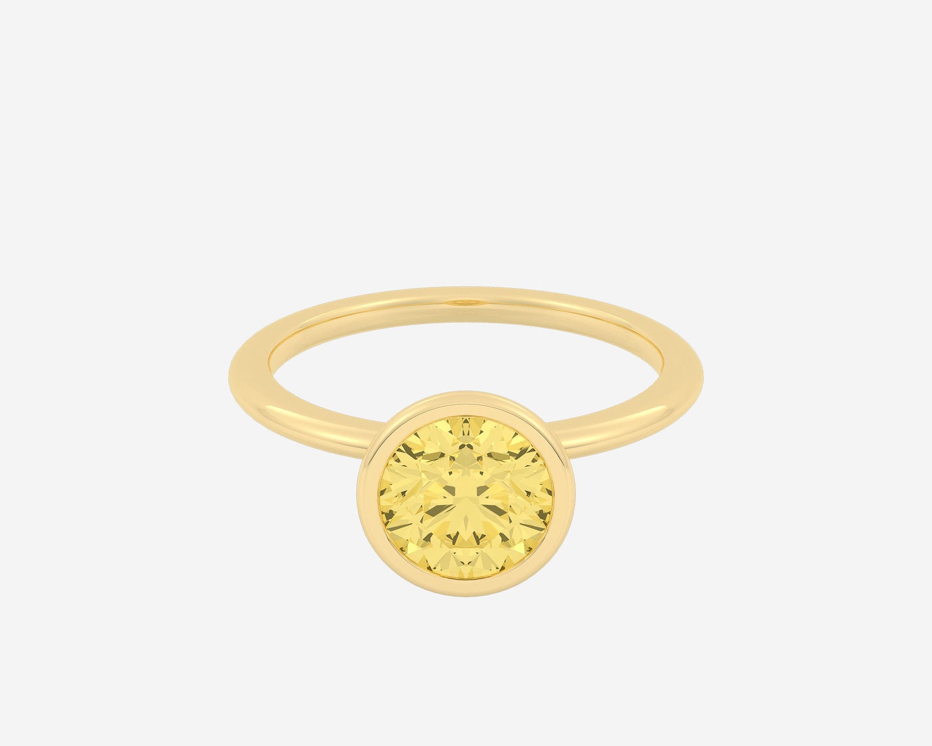 The Gem Bezel Solitaire — Round