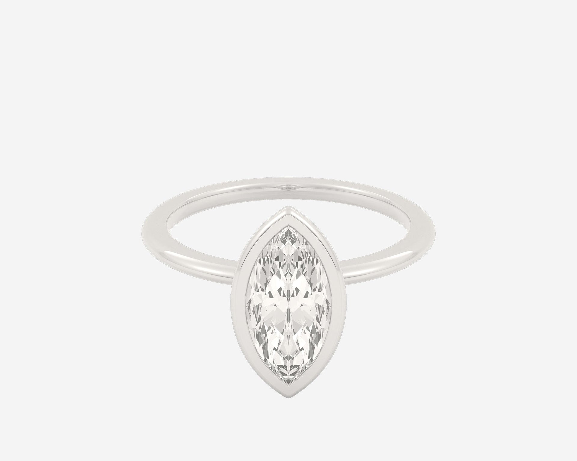 The Domed Bezel Solitaire — Marquise