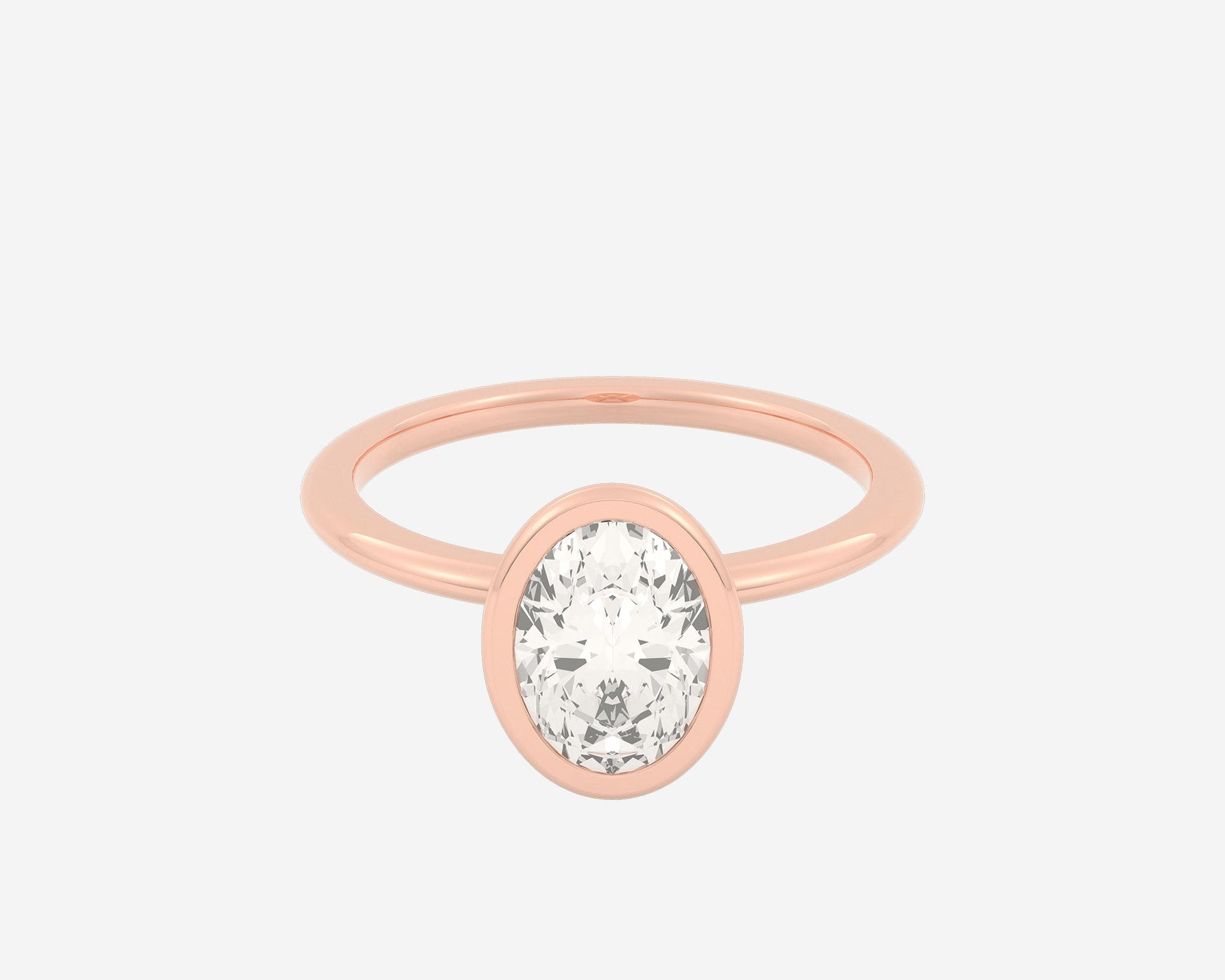 The Domed Bezel Solitaire — Oval