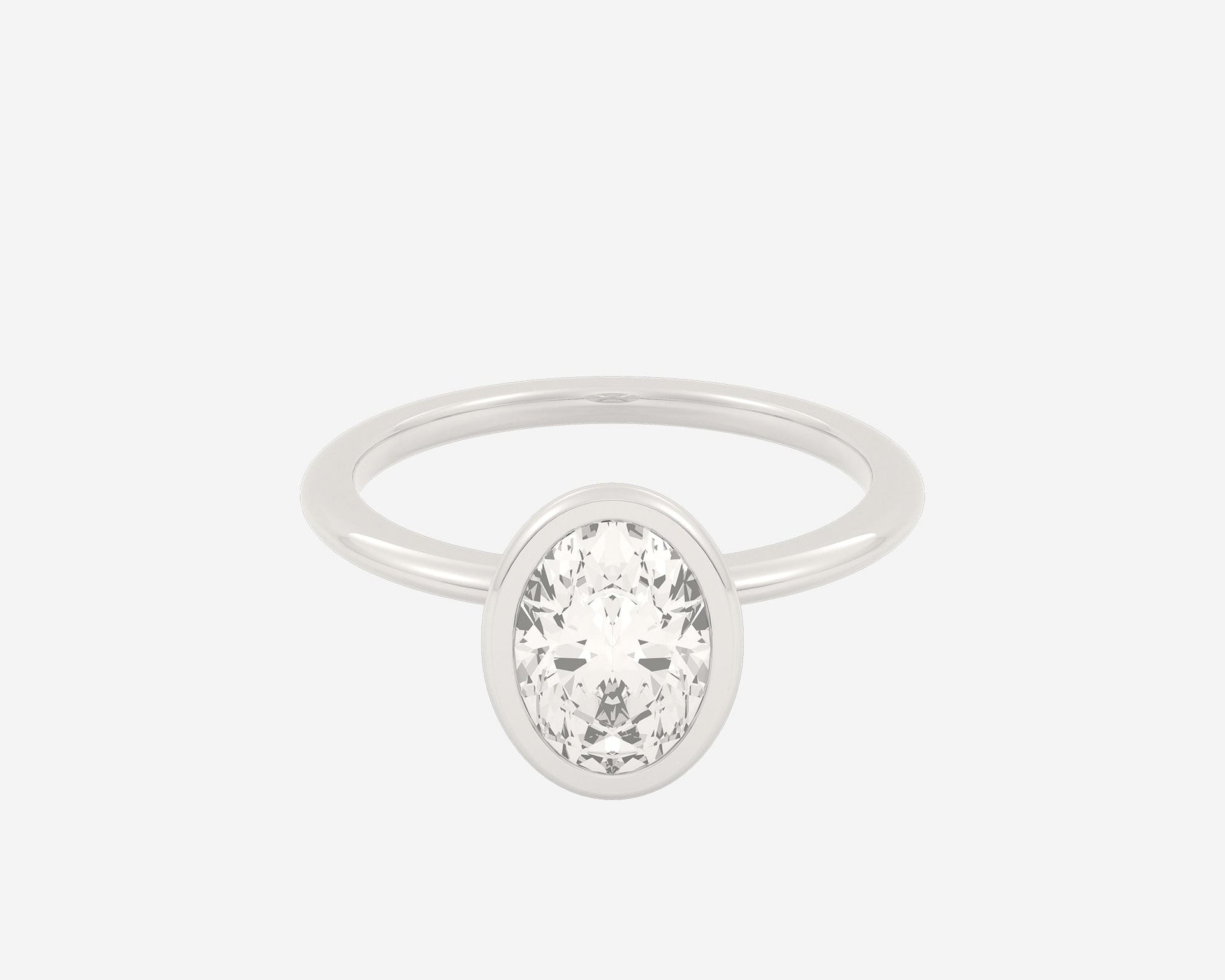 The Domed Bezel Solitaire — Oval