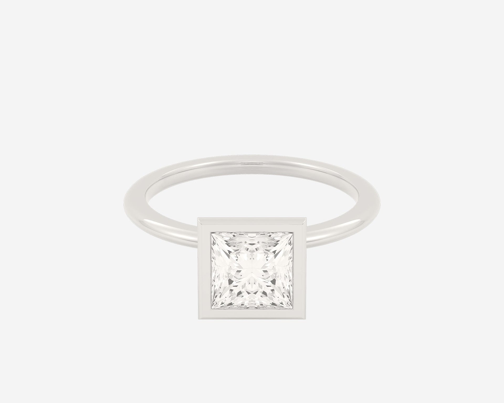 The Domed Bezel Solitaire — Princess
