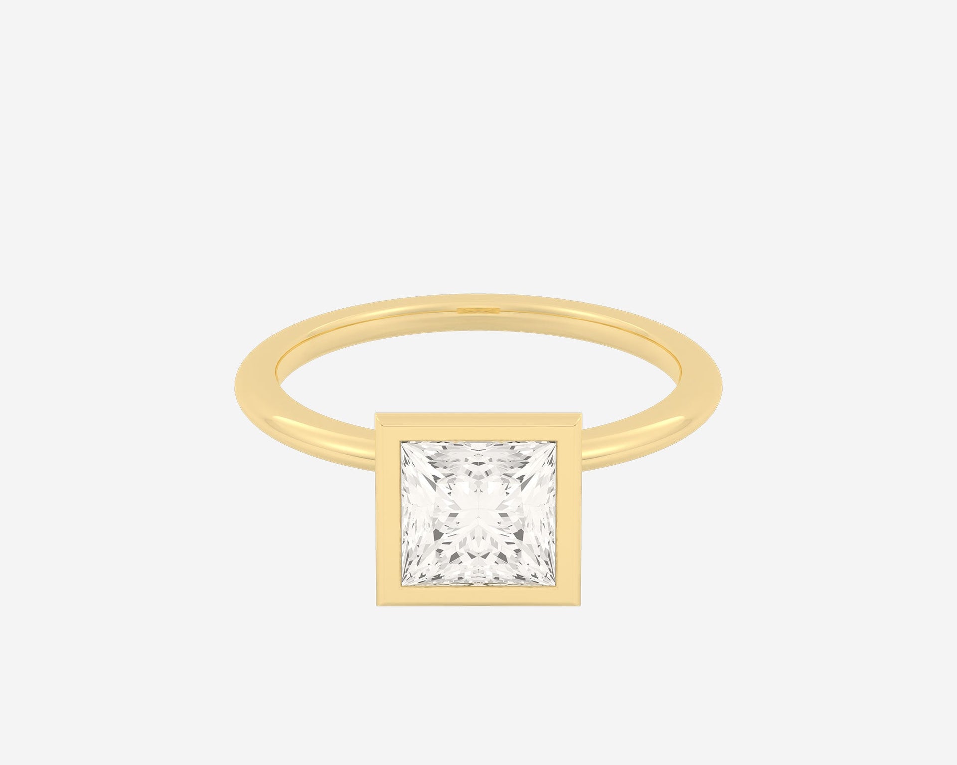 The Domed Bezel Solitaire — Princess