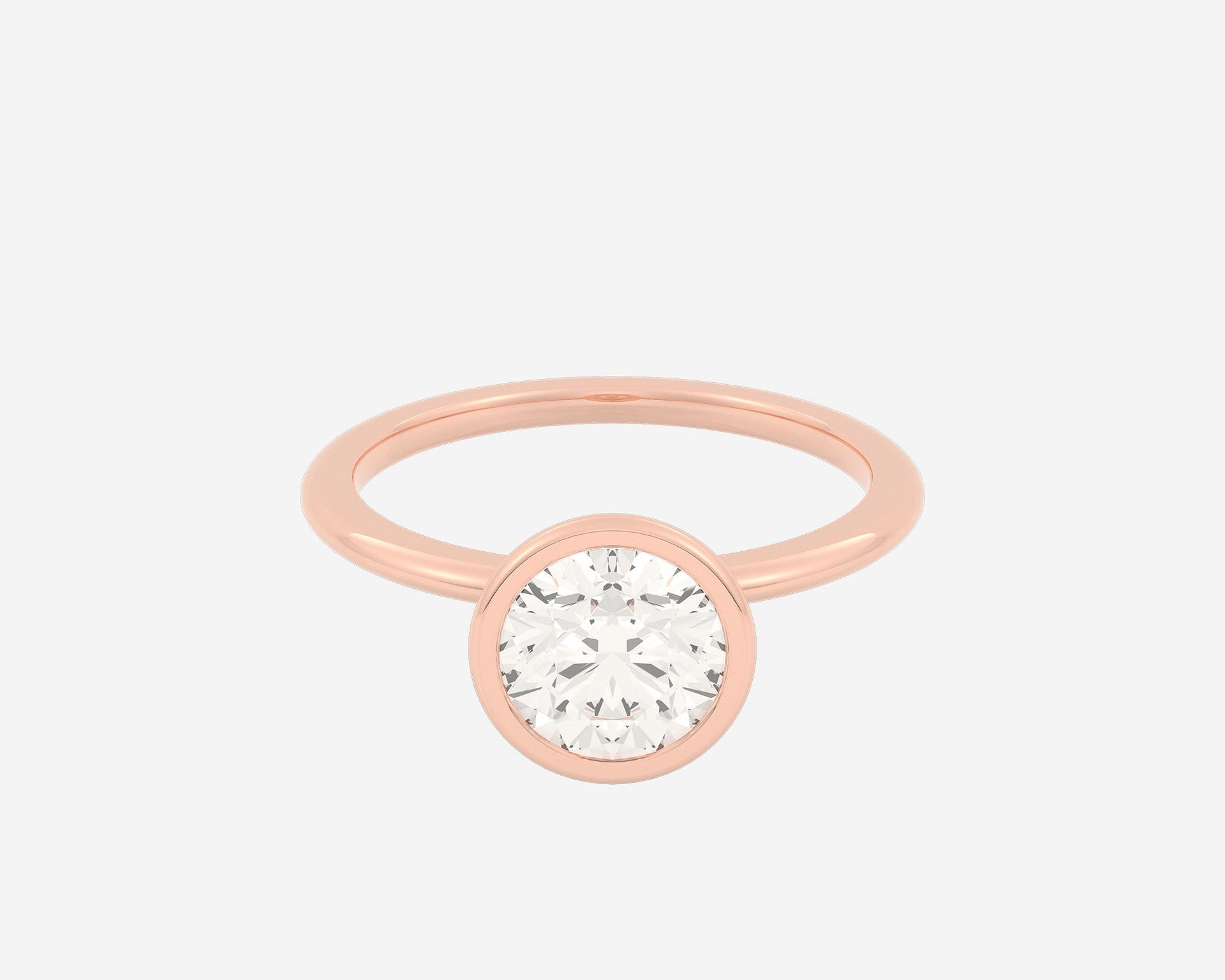 The Domed Bezel Solitaire — Round