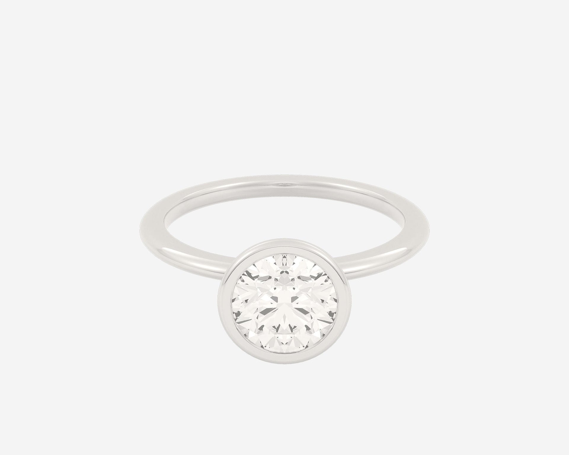 The Domed Bezel Solitaire — Round