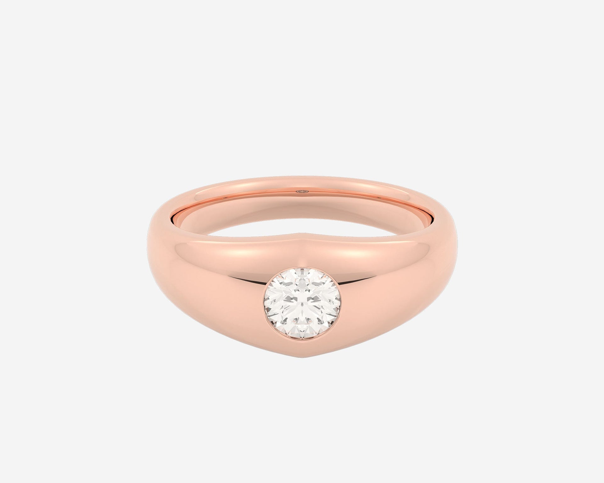 The Round Diamond Signet