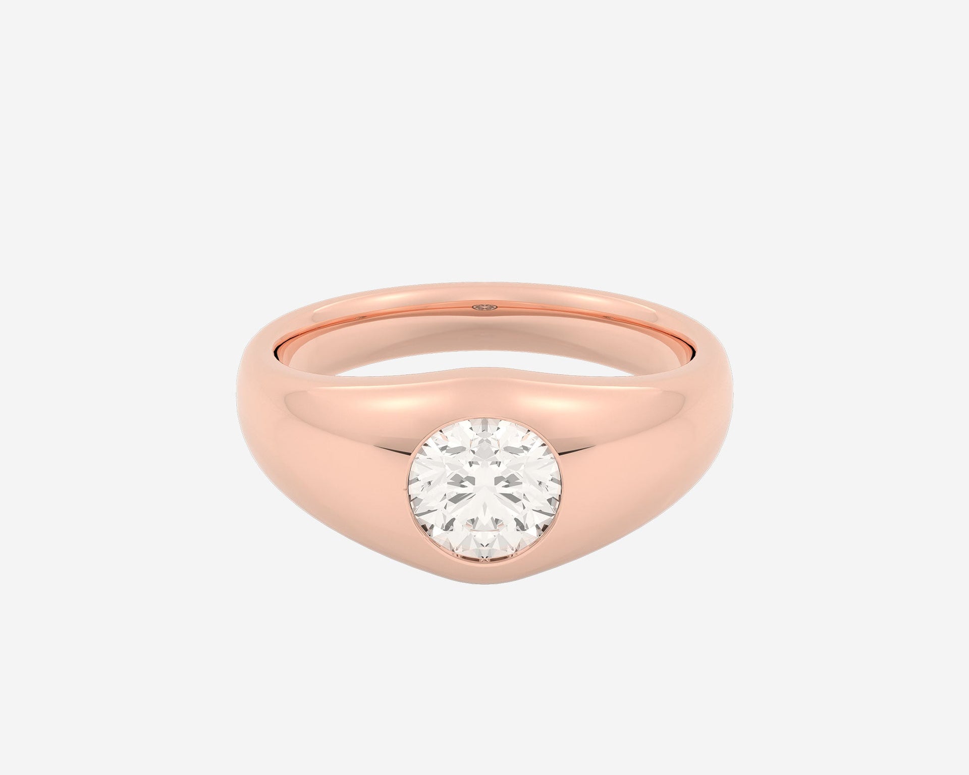 The Round Diamond Signet