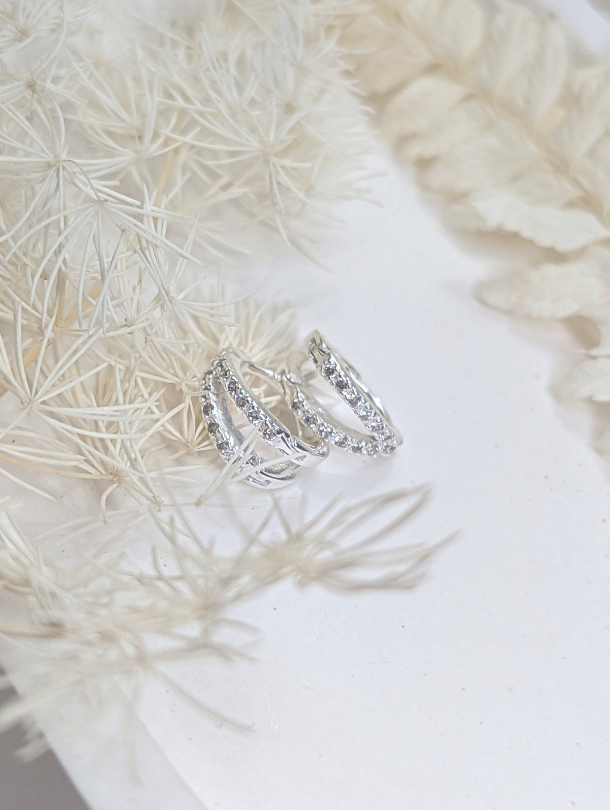 Double Hoop Huggie Earrings