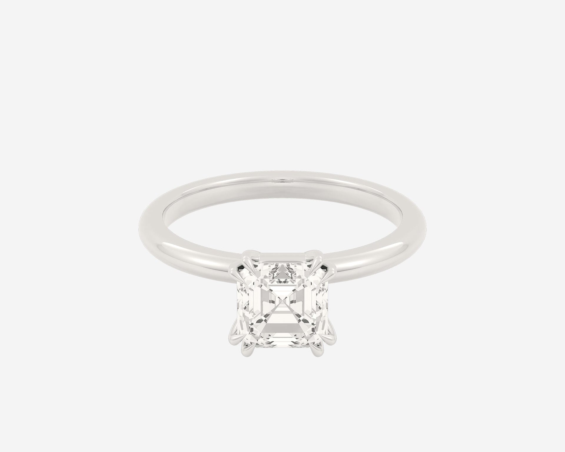 The Double Claw Solitaire — Asscher
