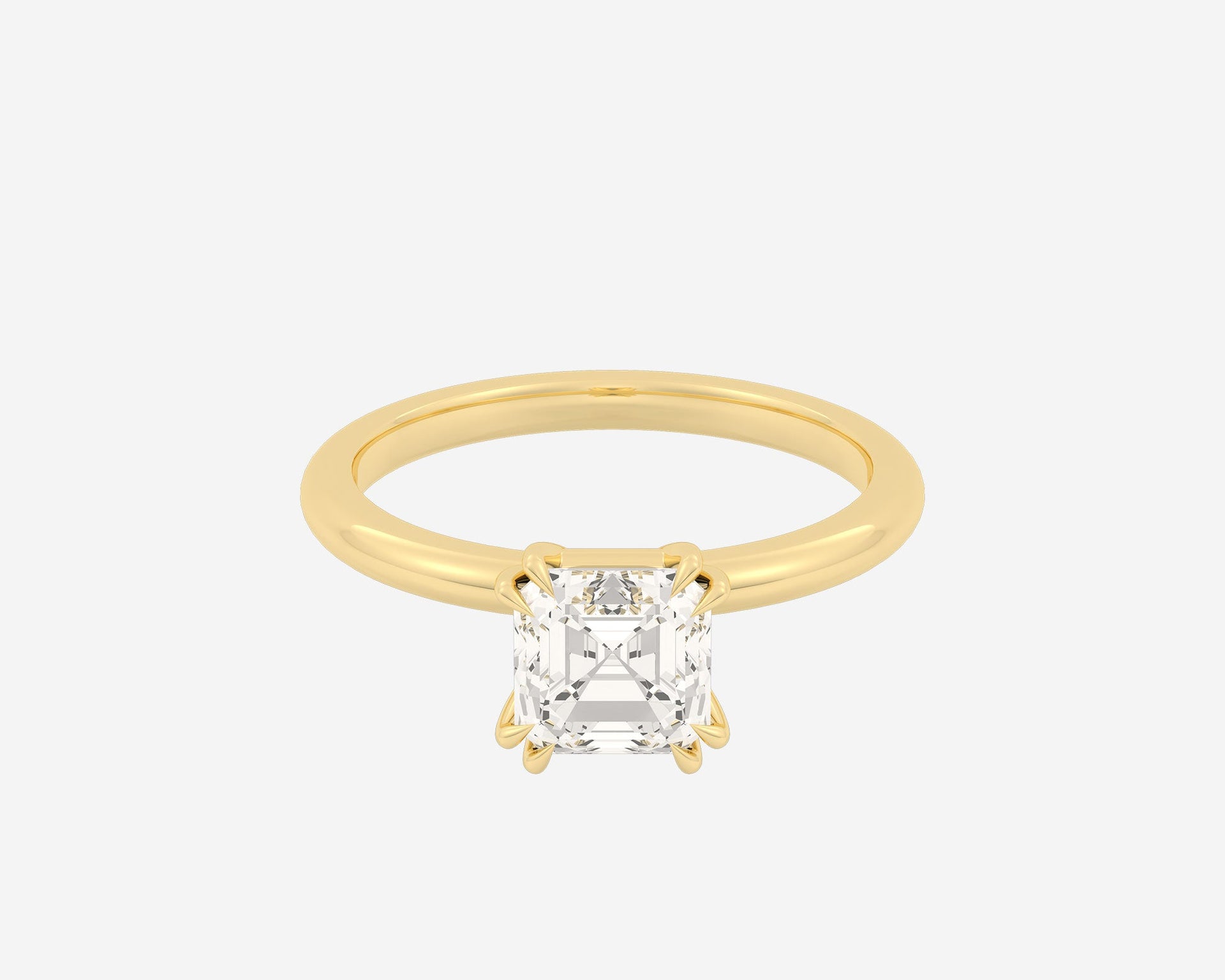 The Double Claw Solitaire — Asscher