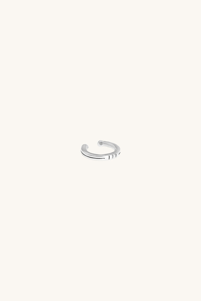 Double Down Ear Cuff - Silver
