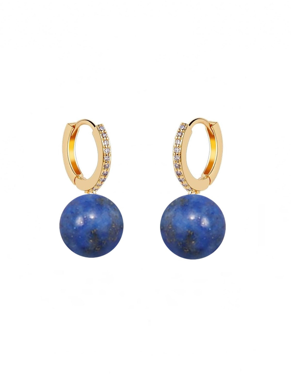 18k gold plated Malachite Drop Earrings