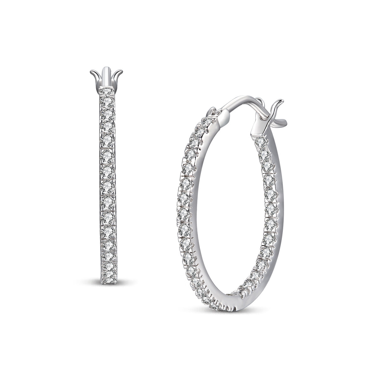 Simone Statement Hoop Earrings