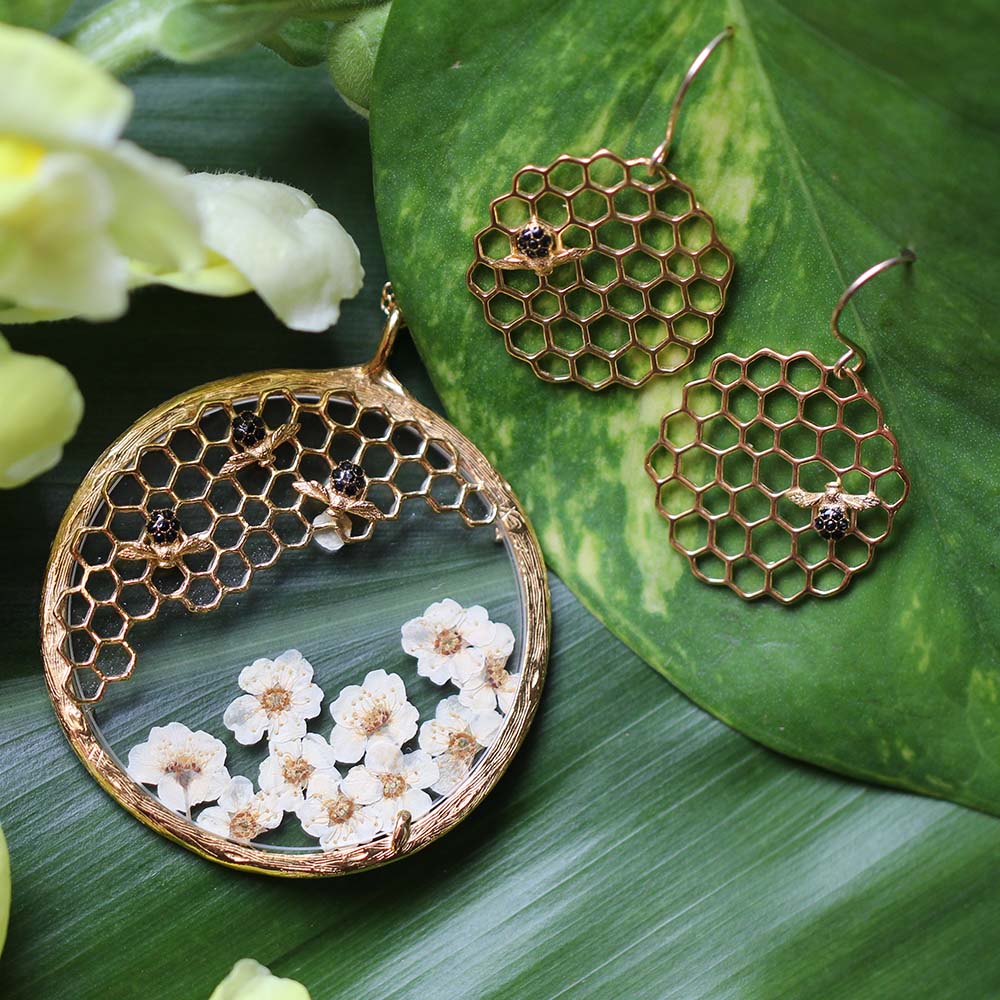 Extra Large Honeycomb Necklace