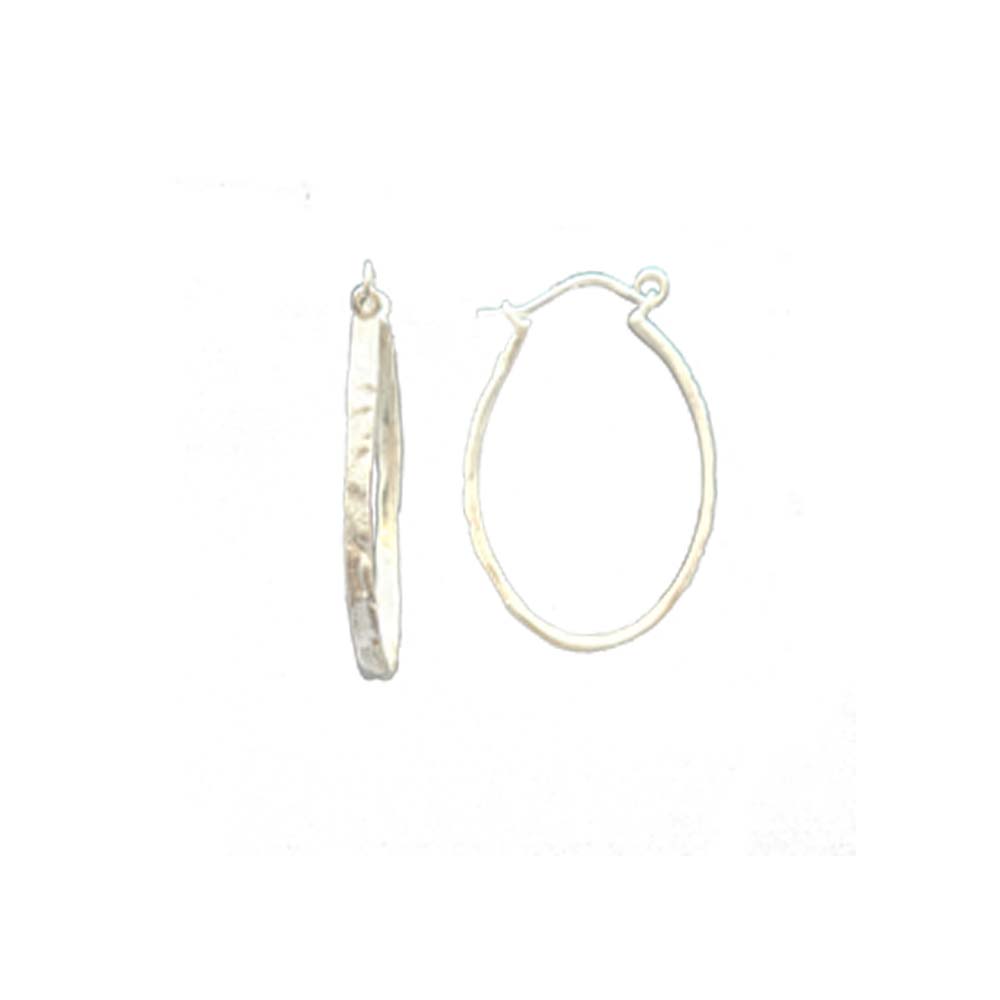 Thin Makiki Medium Oval Hoops