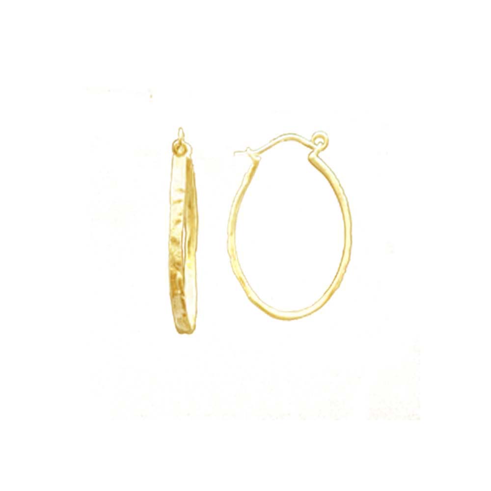 Thin Makiki Medium Oval Hoops
