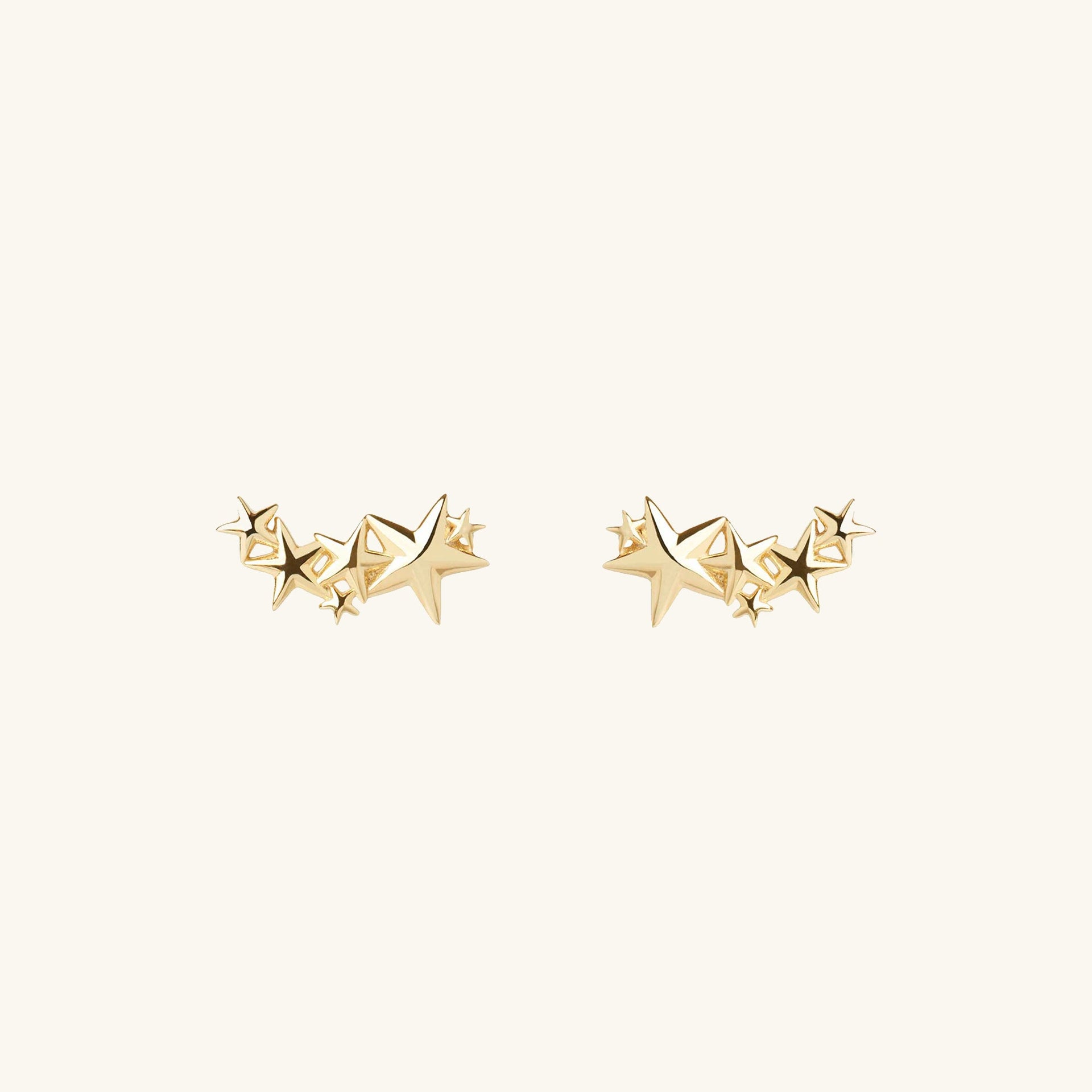 Star Stud Earrings Gold