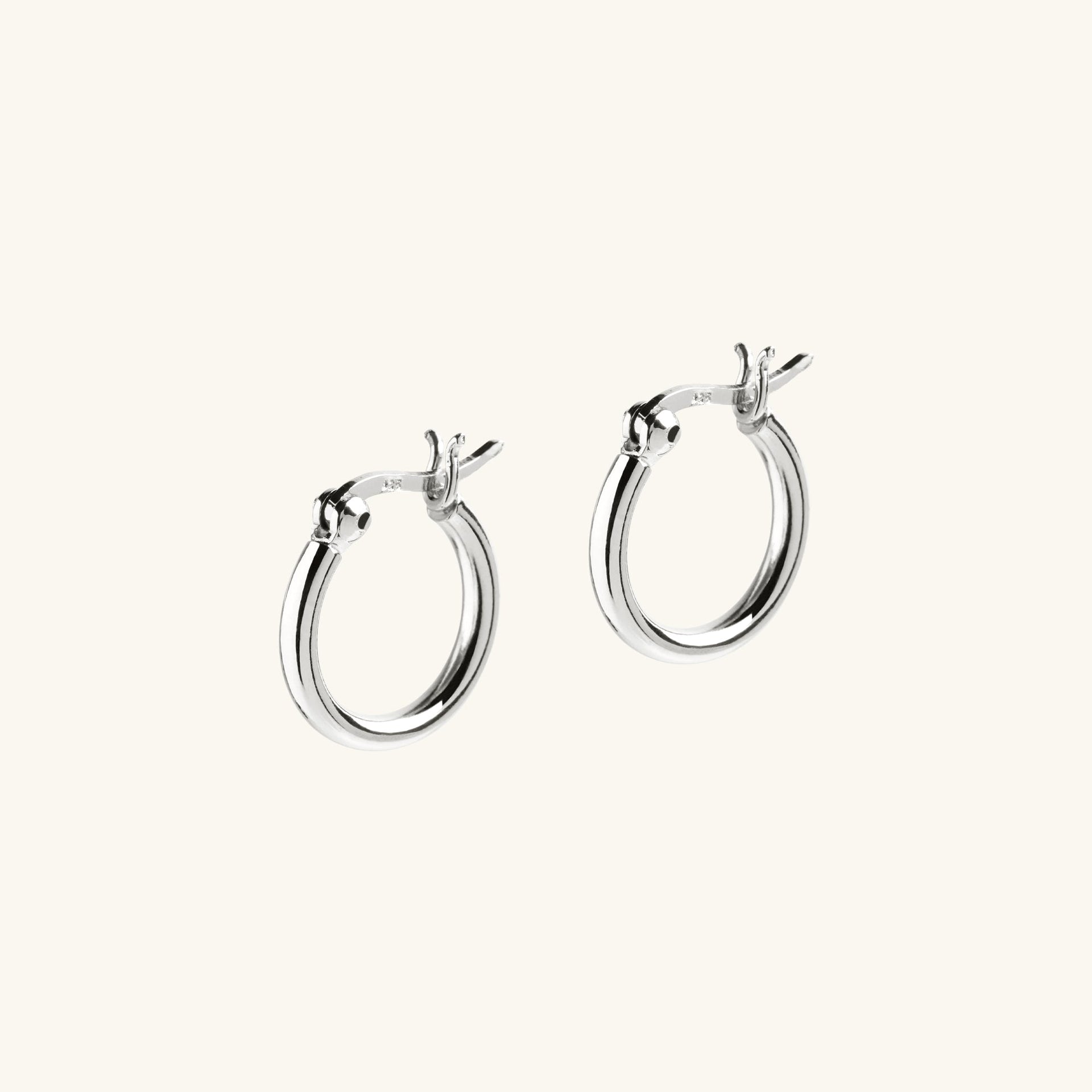 Small Hoop Earrings Silver
