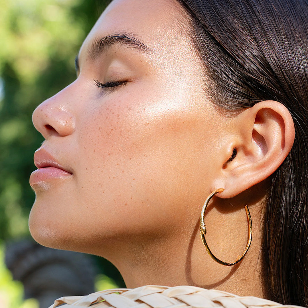 Large Branch Hoop Earrings