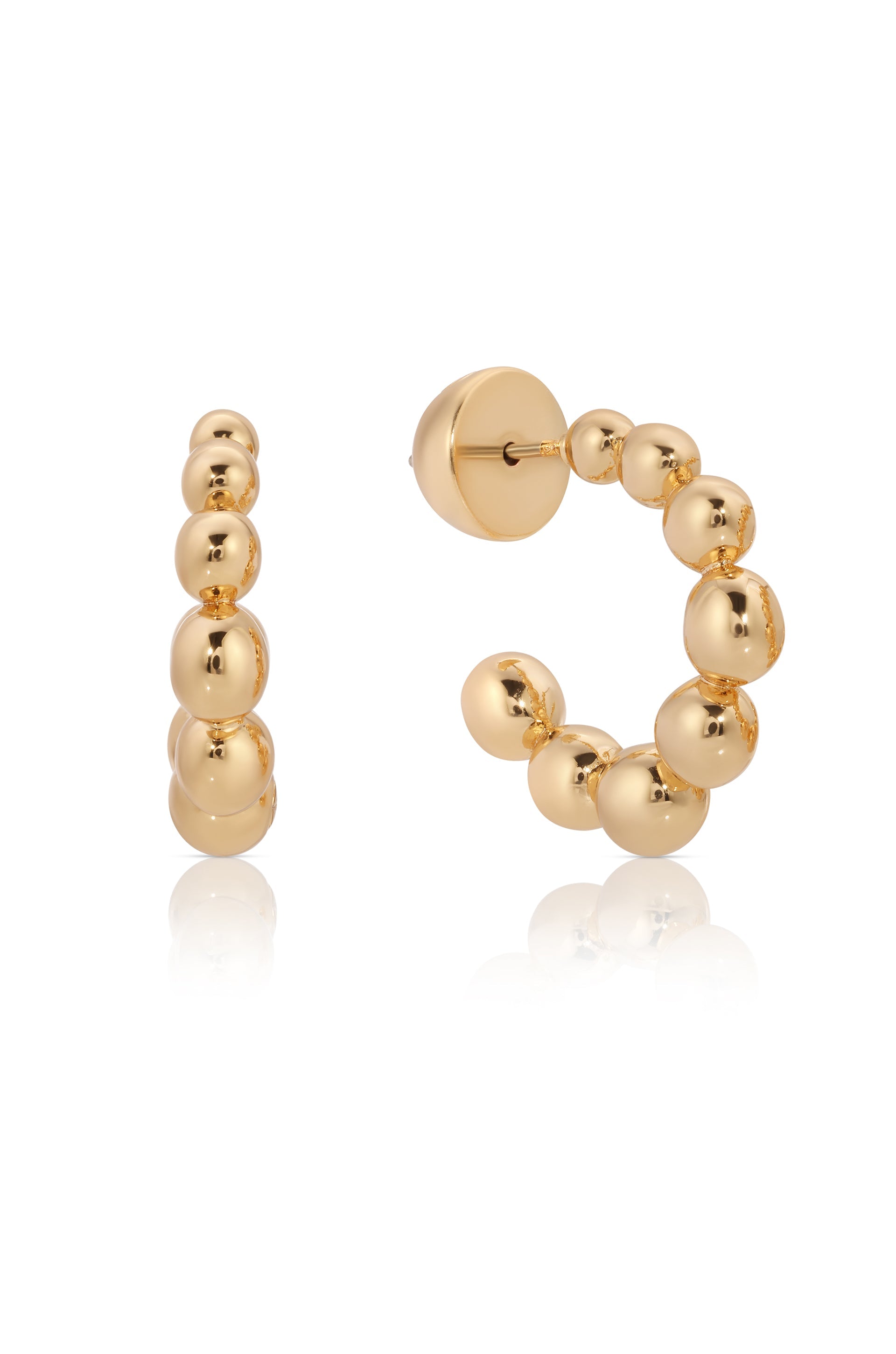 Bubble Huggie Hoops