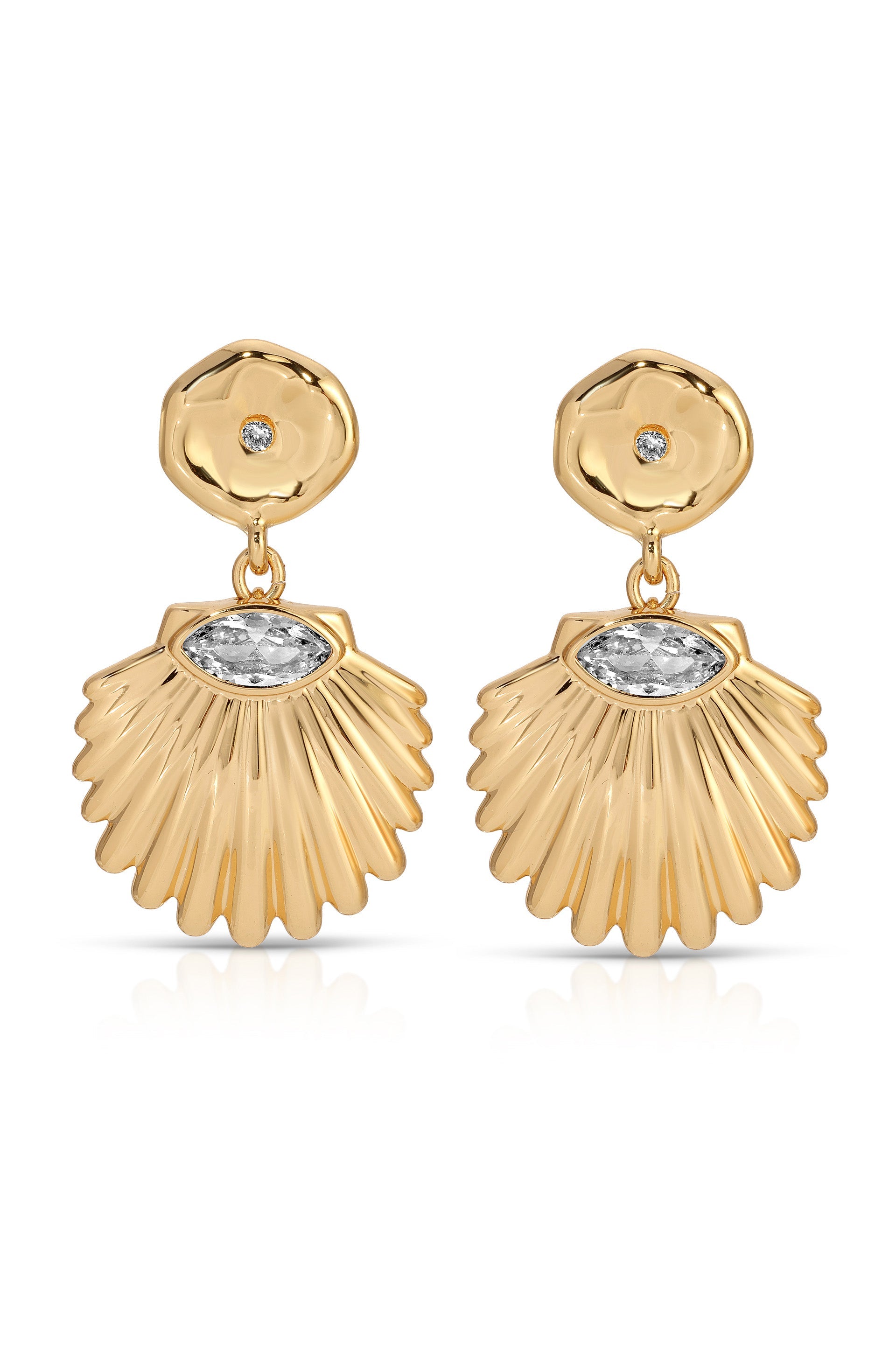 Santorini Shell Drop Earrings