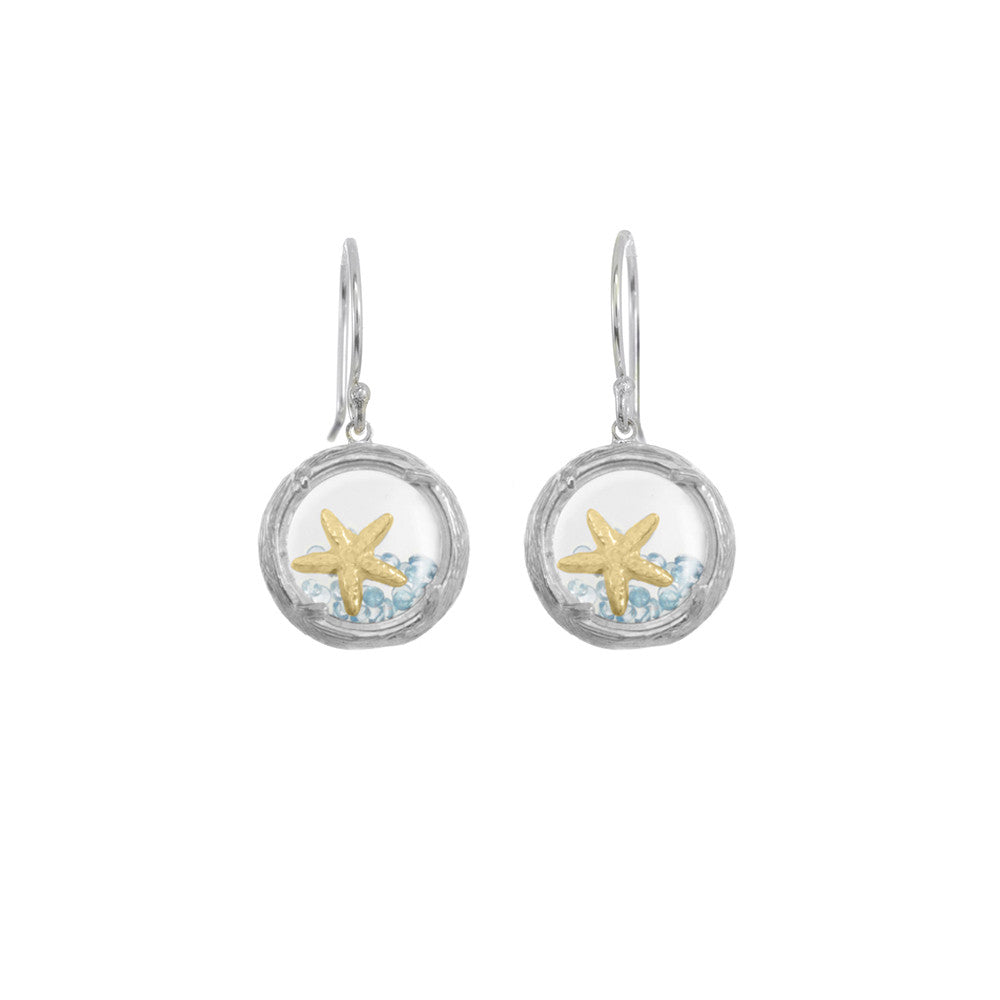 Mini Shaker Earrings with Starfish