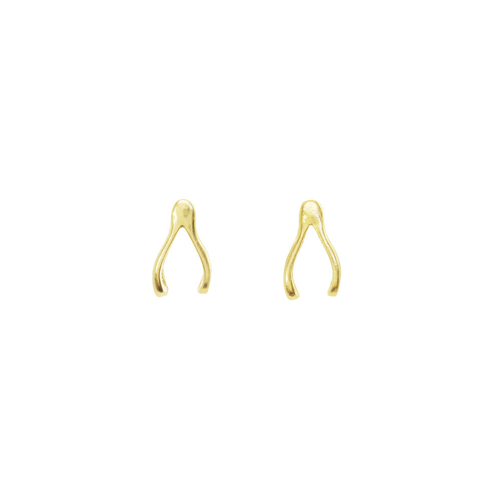 Wishbone Stud Earrings