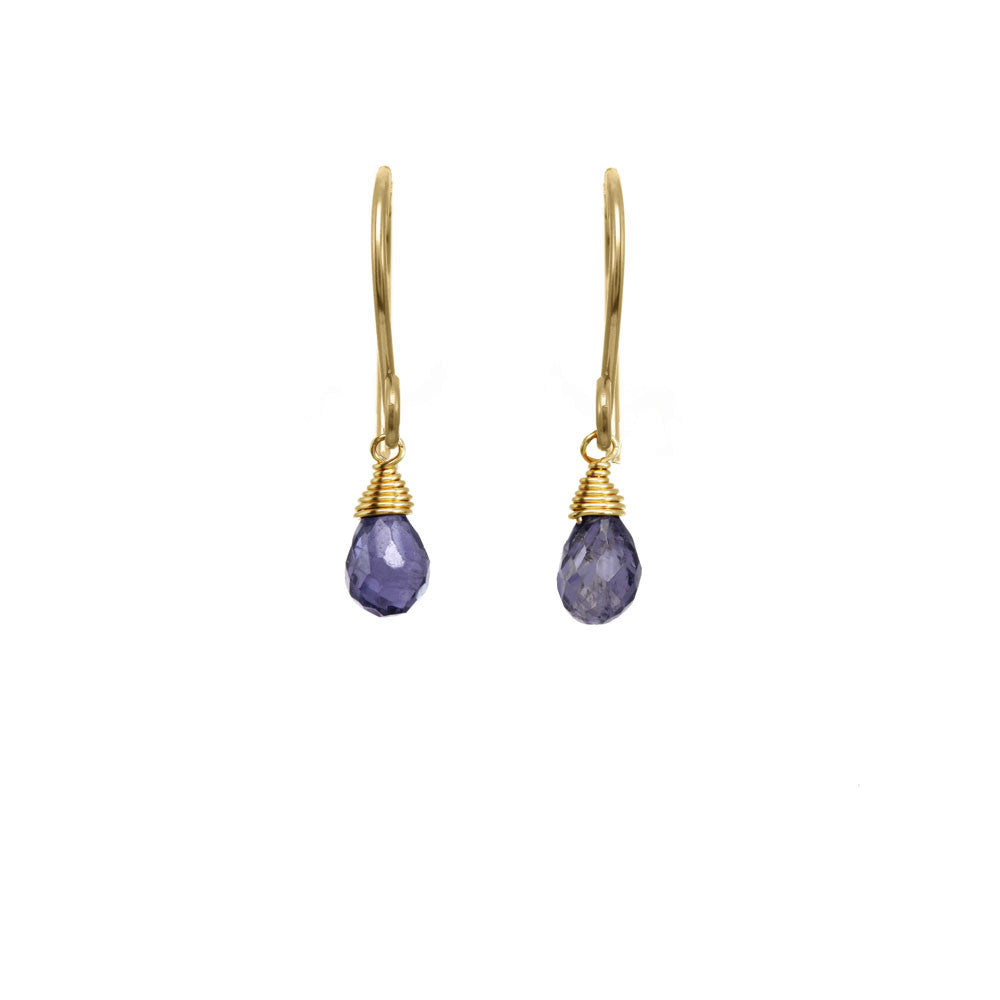 Wrapped Briolette Earrings