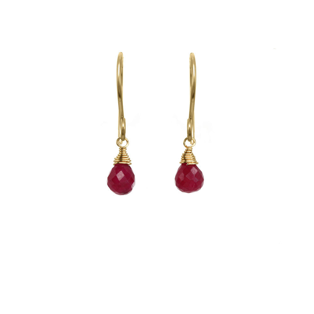 Wrapped Briolette Earrings