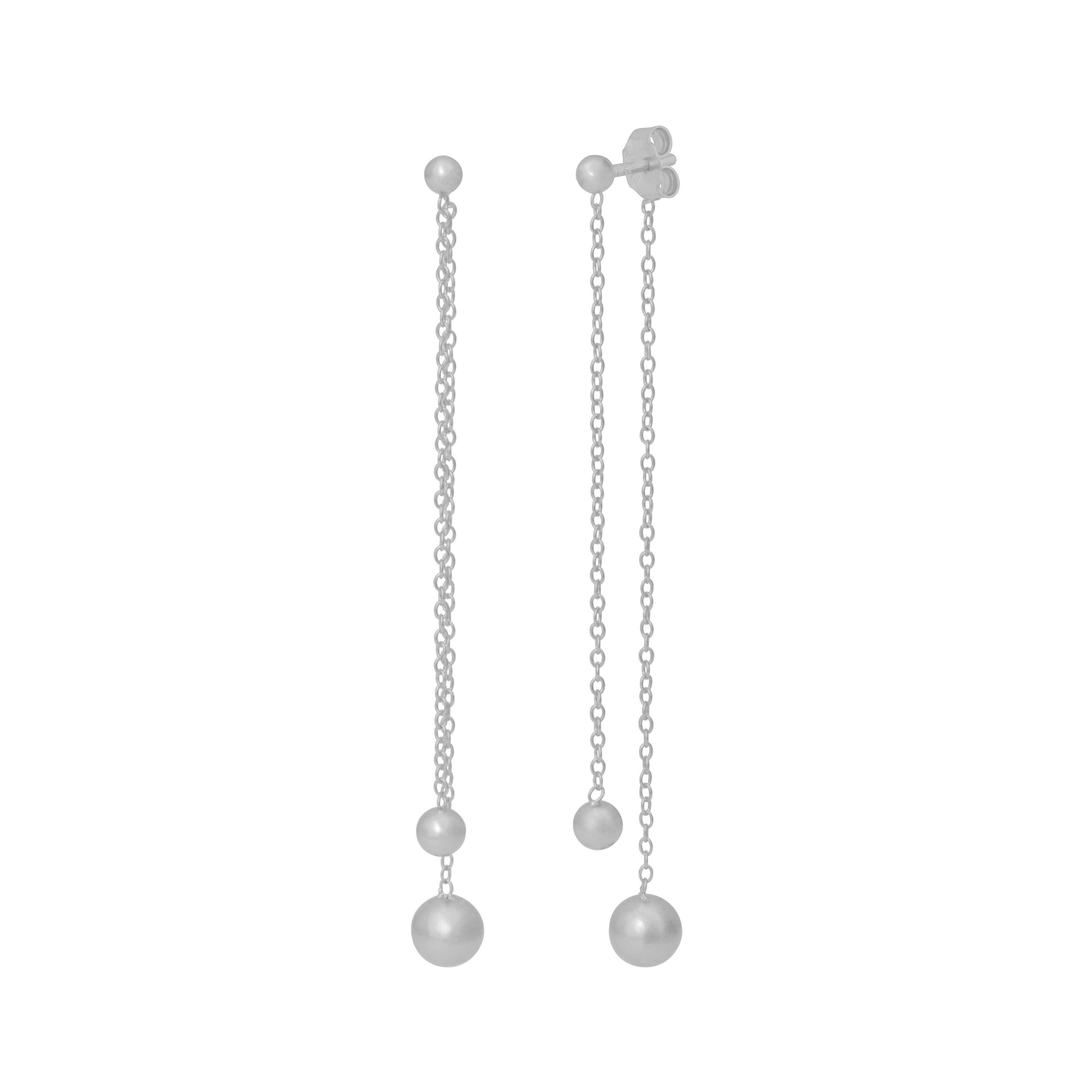 Alina Drop Earrings Silver