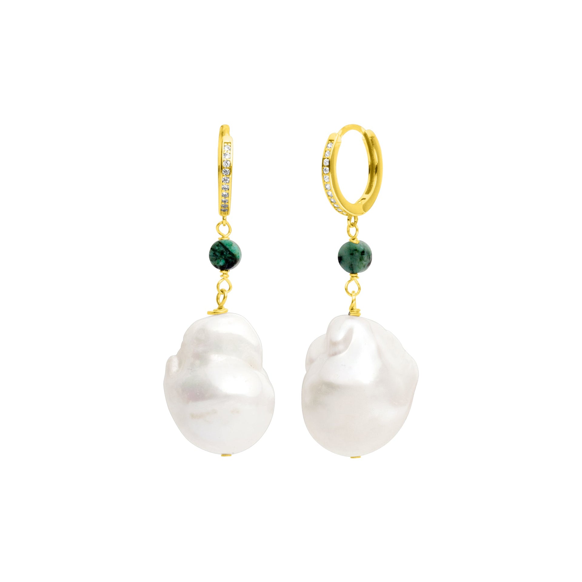 Annette Pearl Earrings Gold