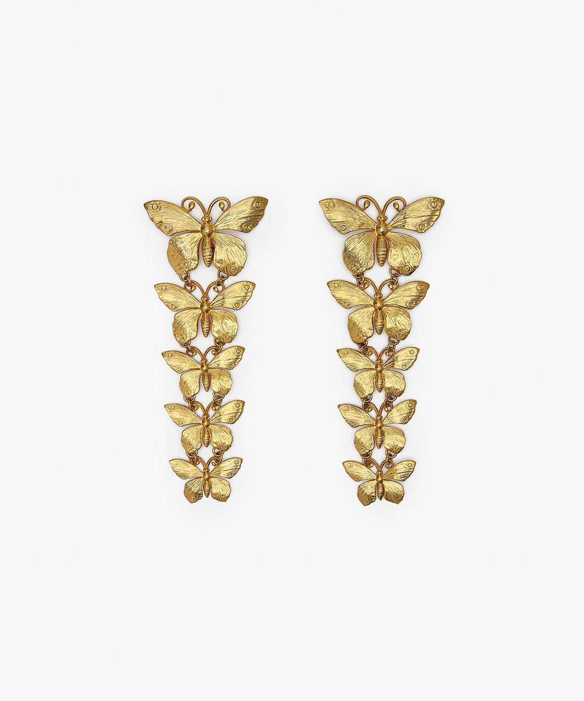 Farfalla Drop Earings - Gold