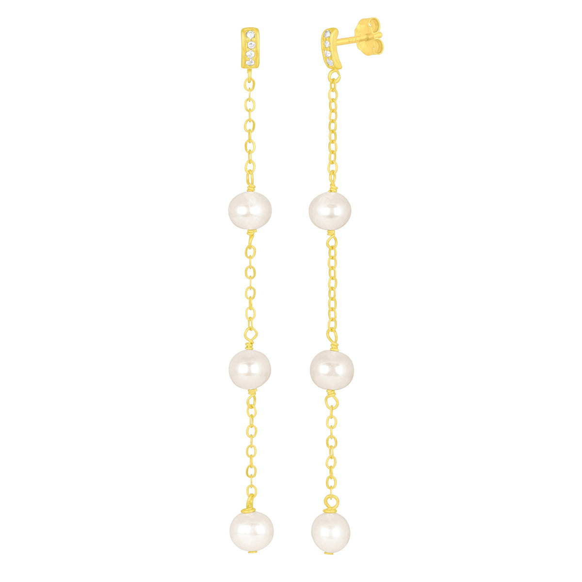 FRANCESCA DUSTER EARRINGS GOLD