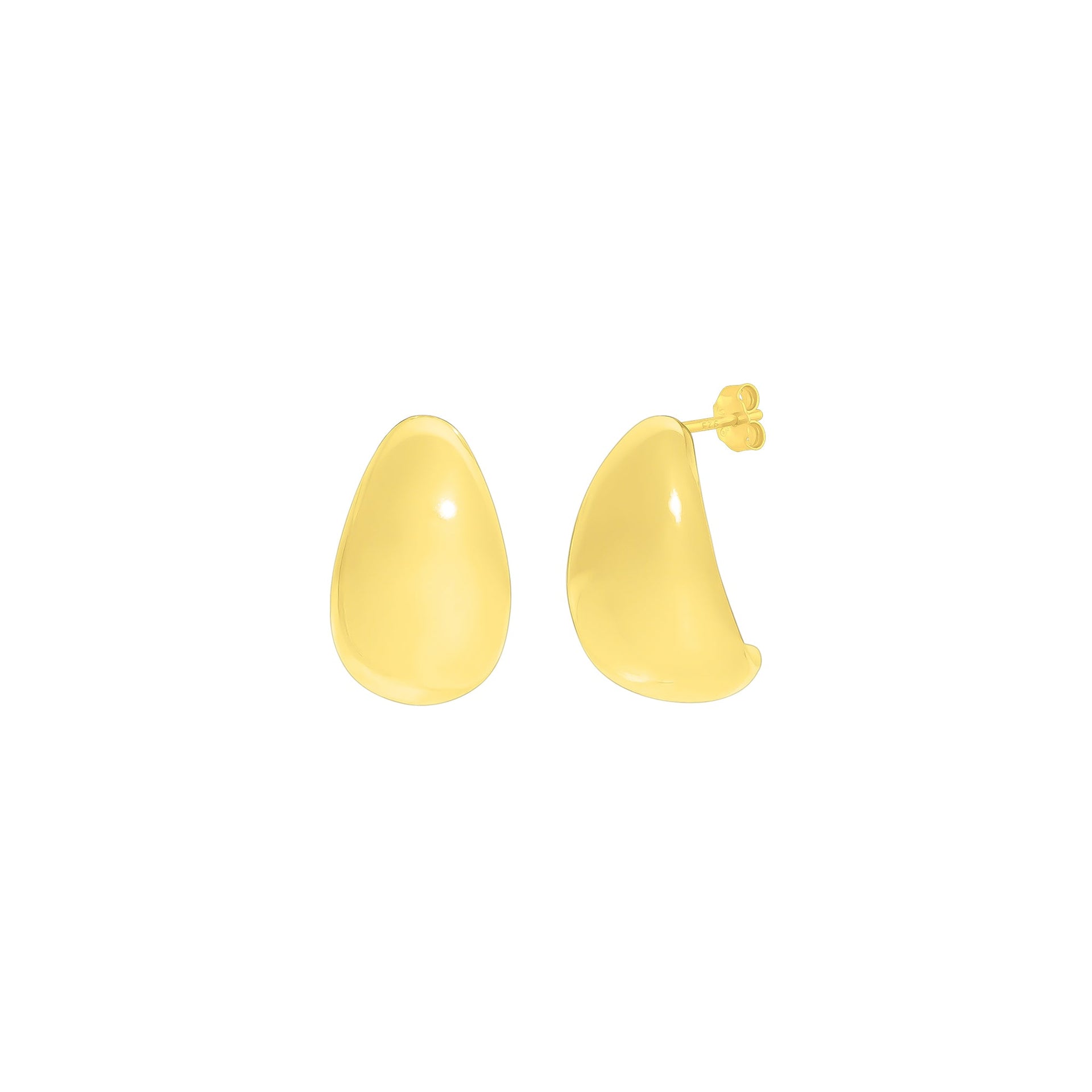 Harley Dome Earrings Gold