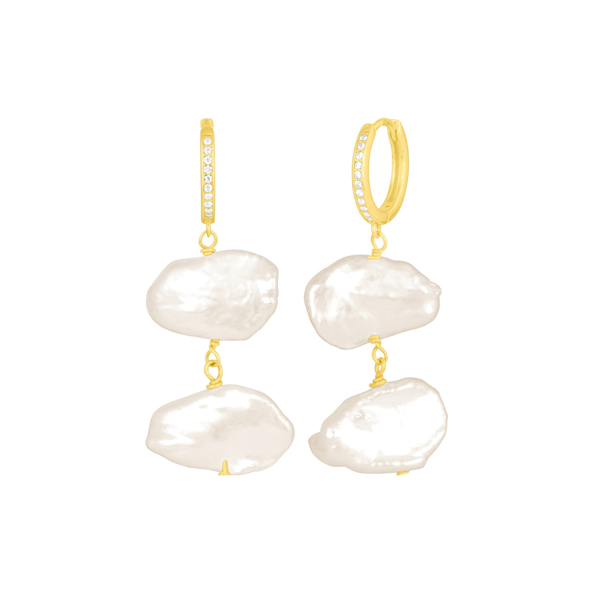 IMRIE PEARL HUGGIES GOLD
