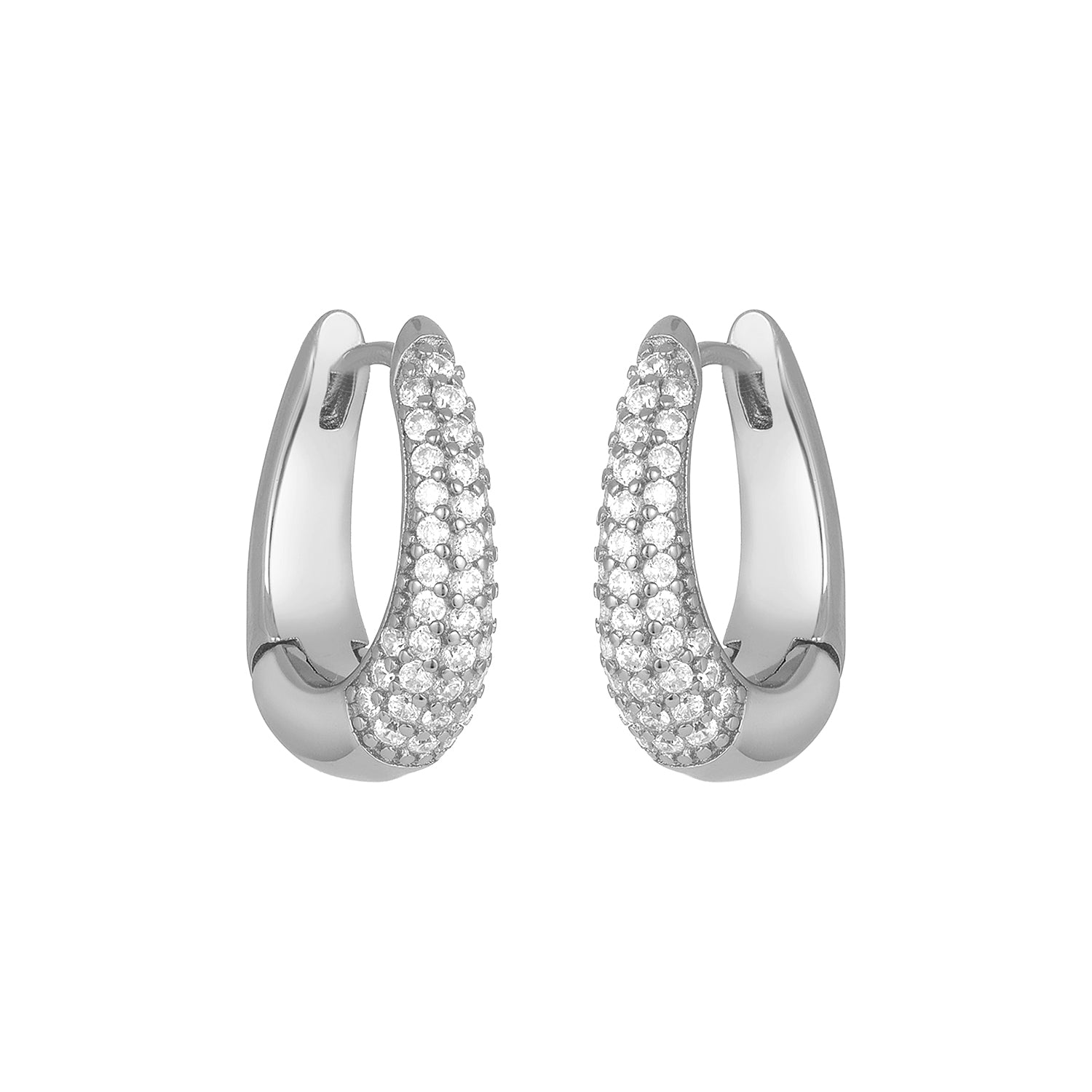 Lana Cz Huggies Silver