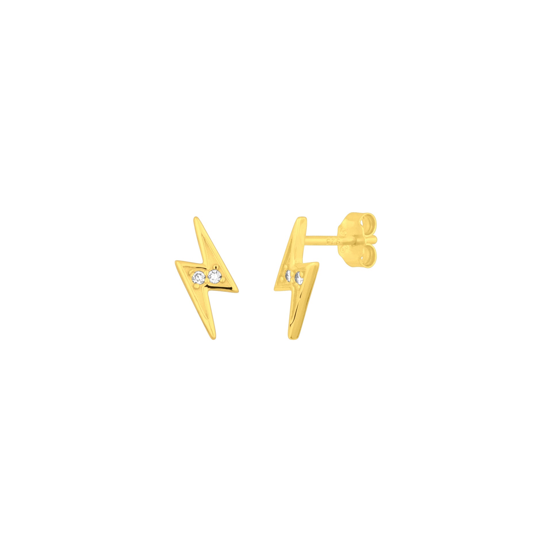 Lightning Studs Gold