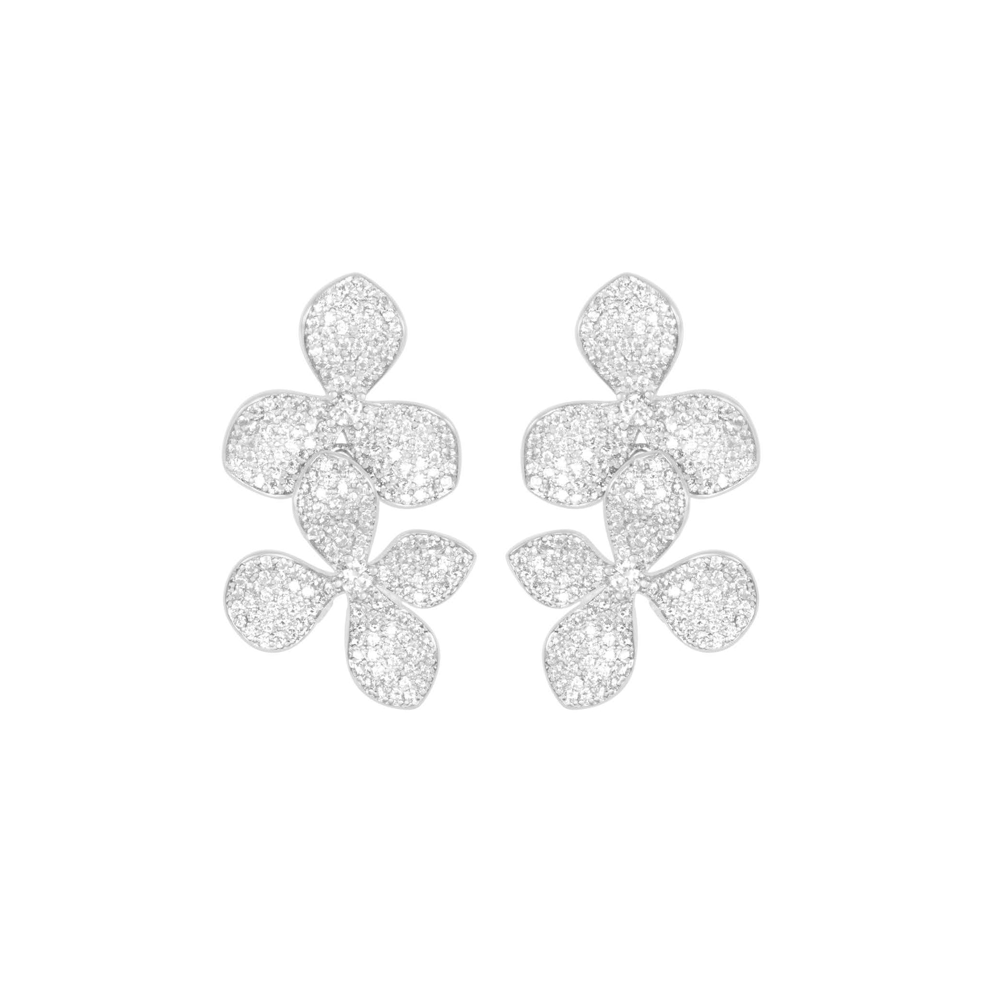 Sakura Earrings Silver