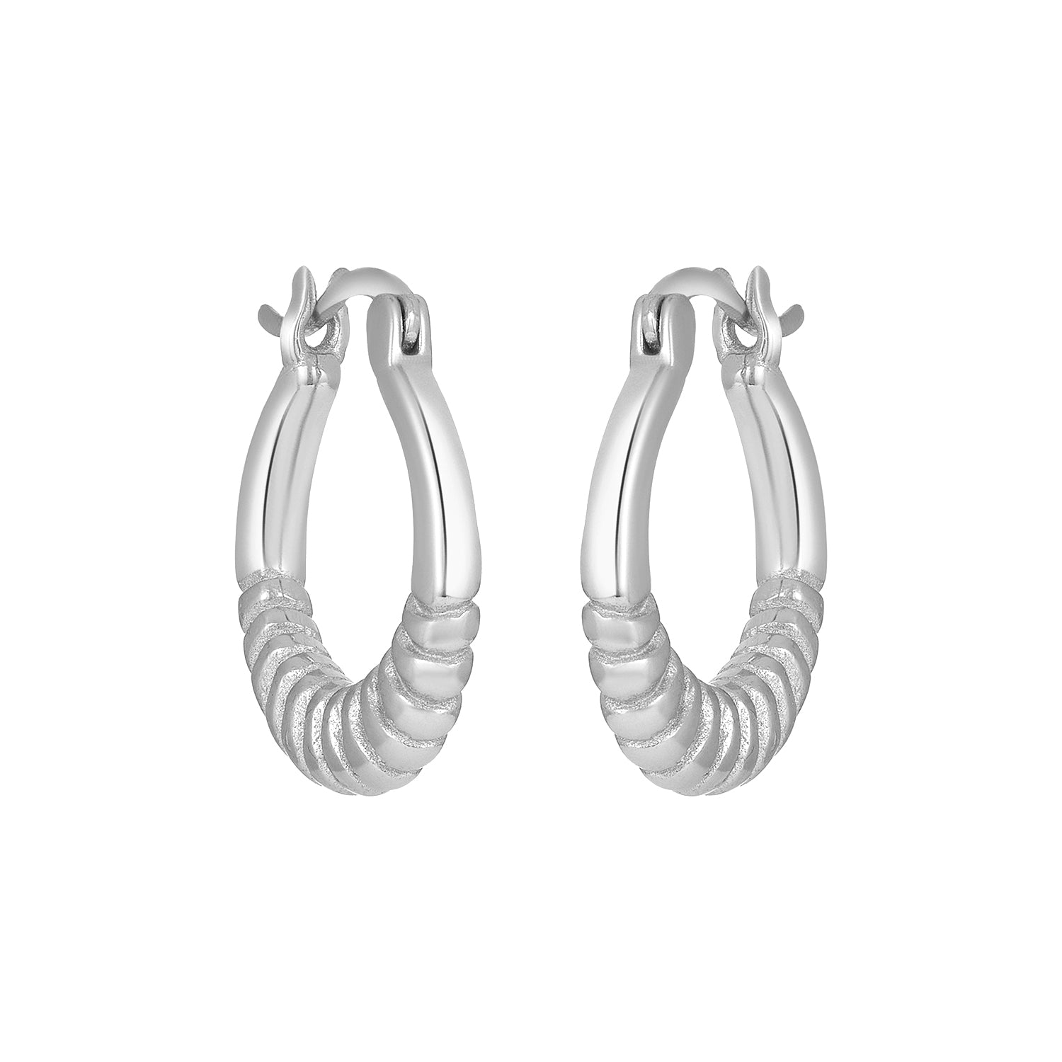 Willow Hoops Silver