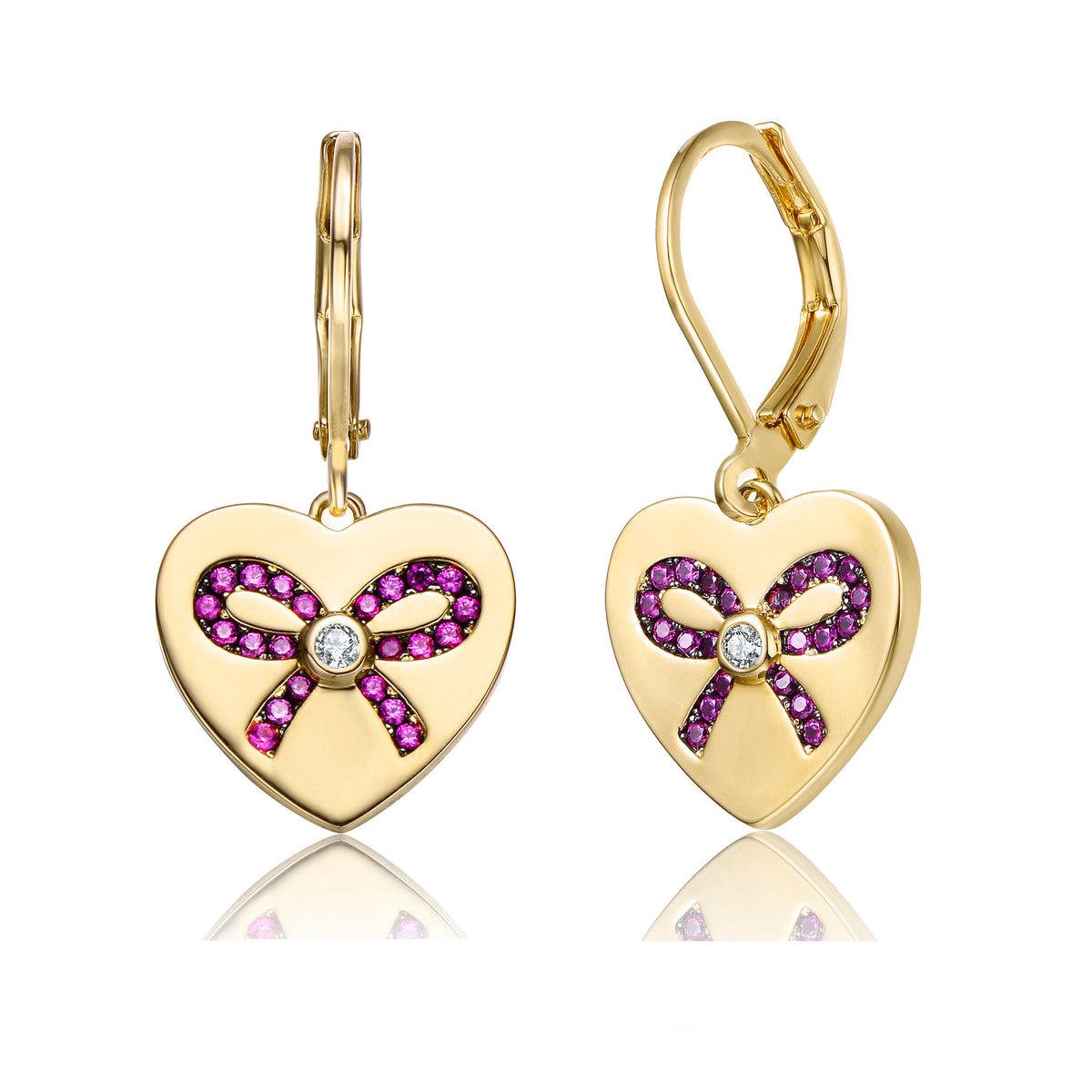 Margot Leaver back Ribbon Earrings