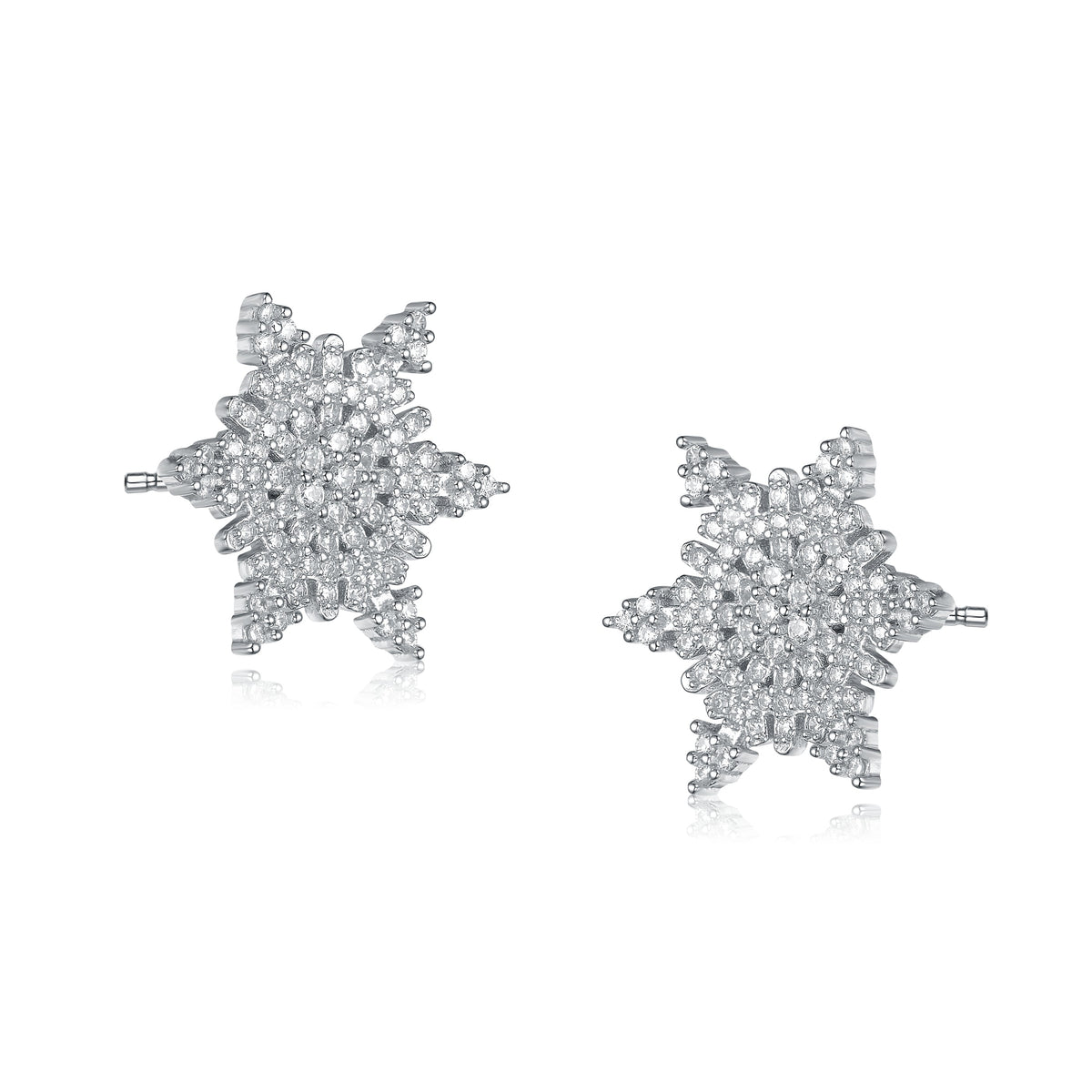 Les Haudères Snowflake Star Shape Stud Earring