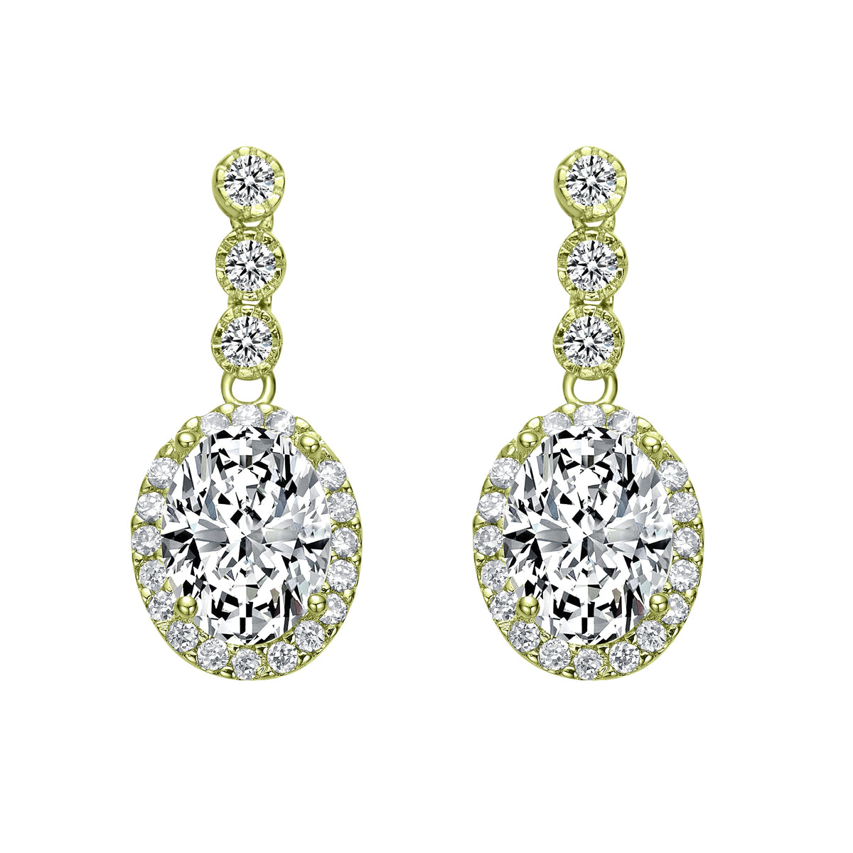 Constance Triple Round Drop Earring