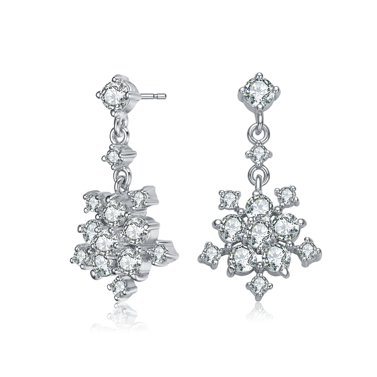 Louise Flower Star Drop Earrings