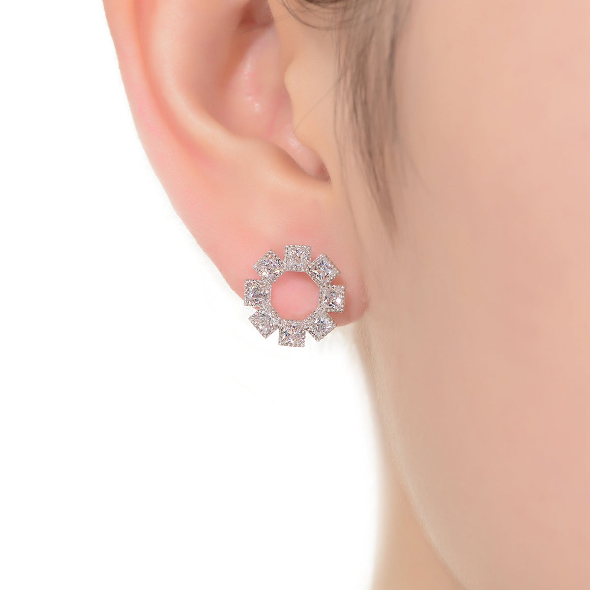 Palais Princess Bezel Earrings