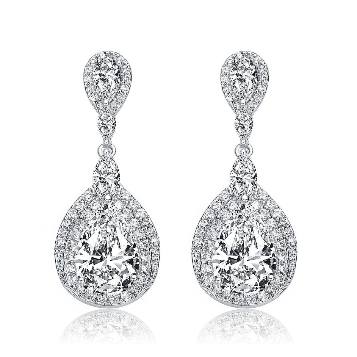 Constance Teardrop Link Earrings