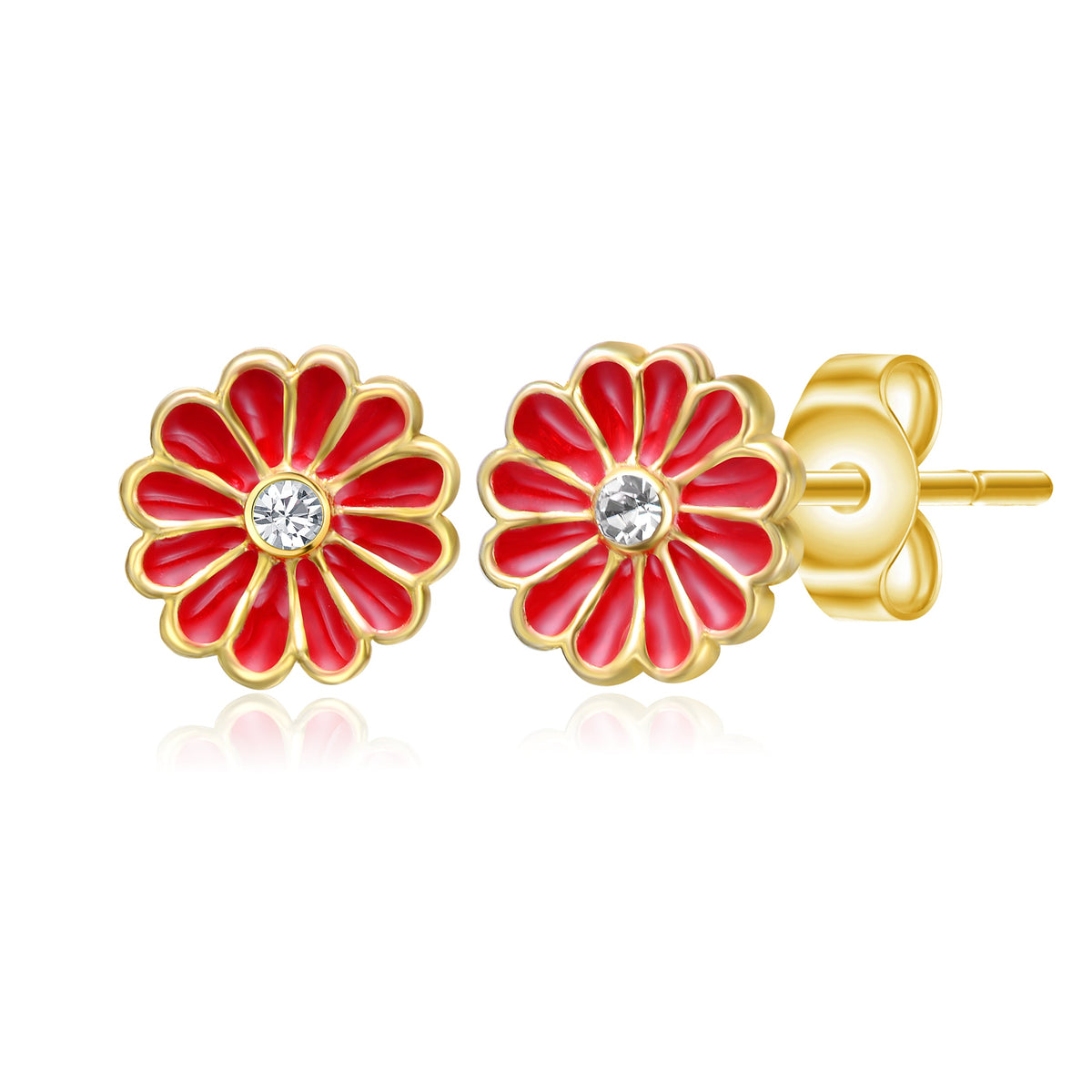 Lucie Flower Stud Earrings