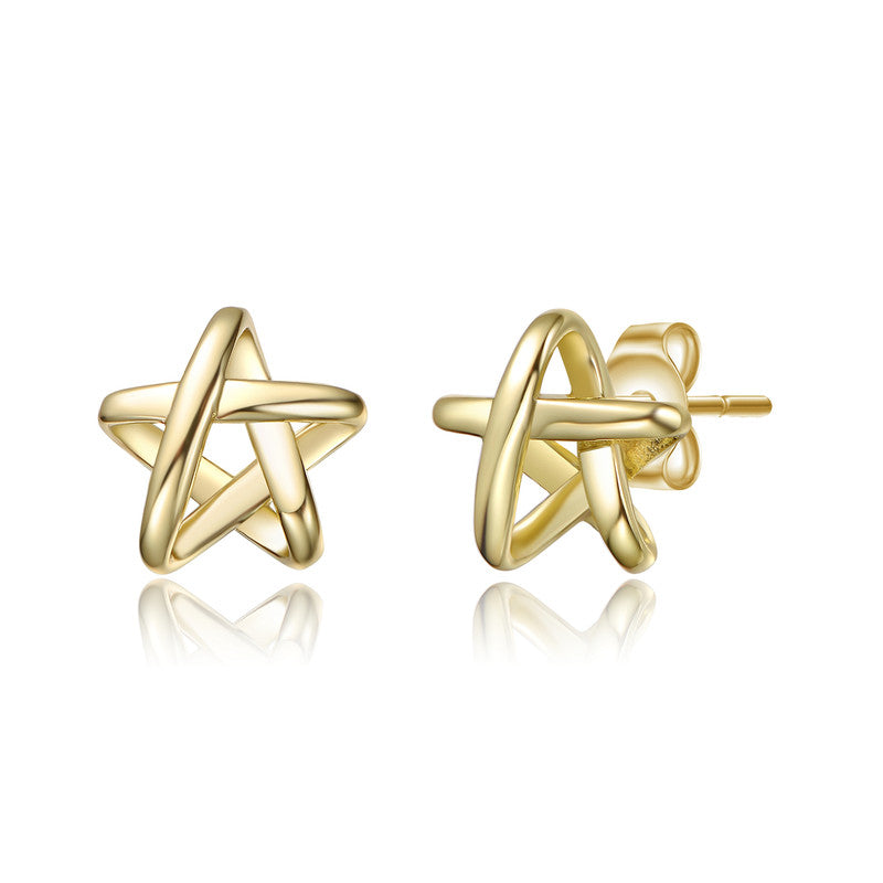 Fleur Star Knot Stud Earrings