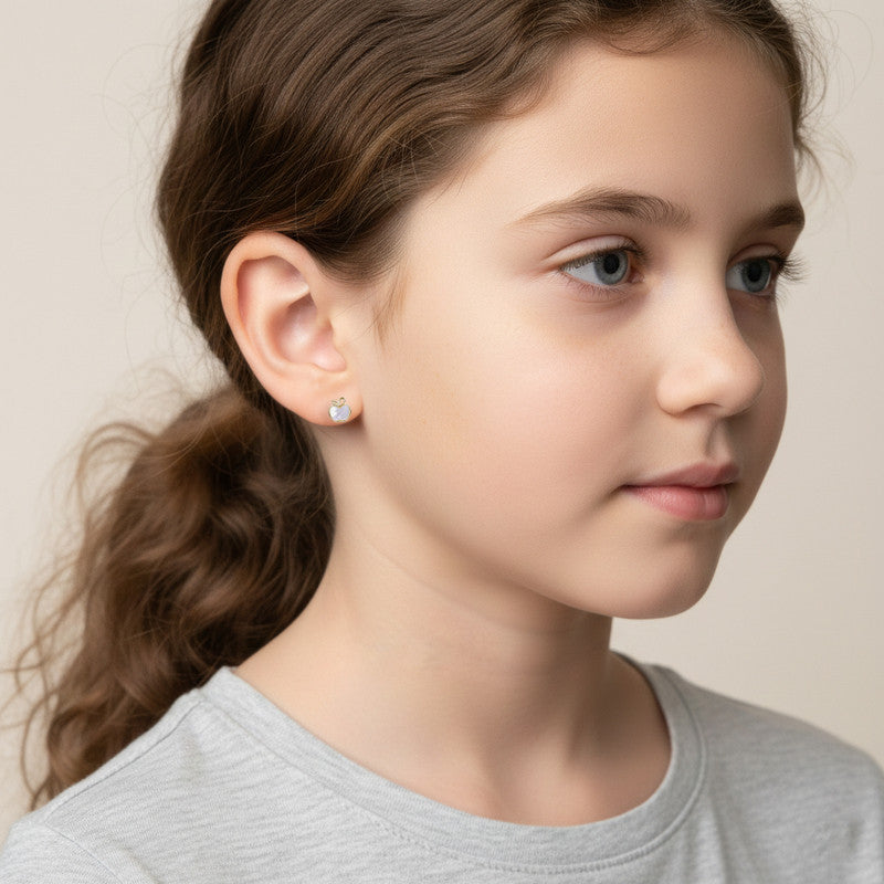 Harper Apple Mother of Pearl Earrings