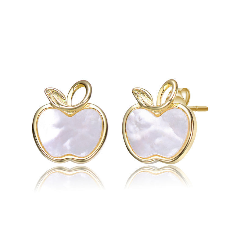 Harper Apple Mother of Pearl Earrings