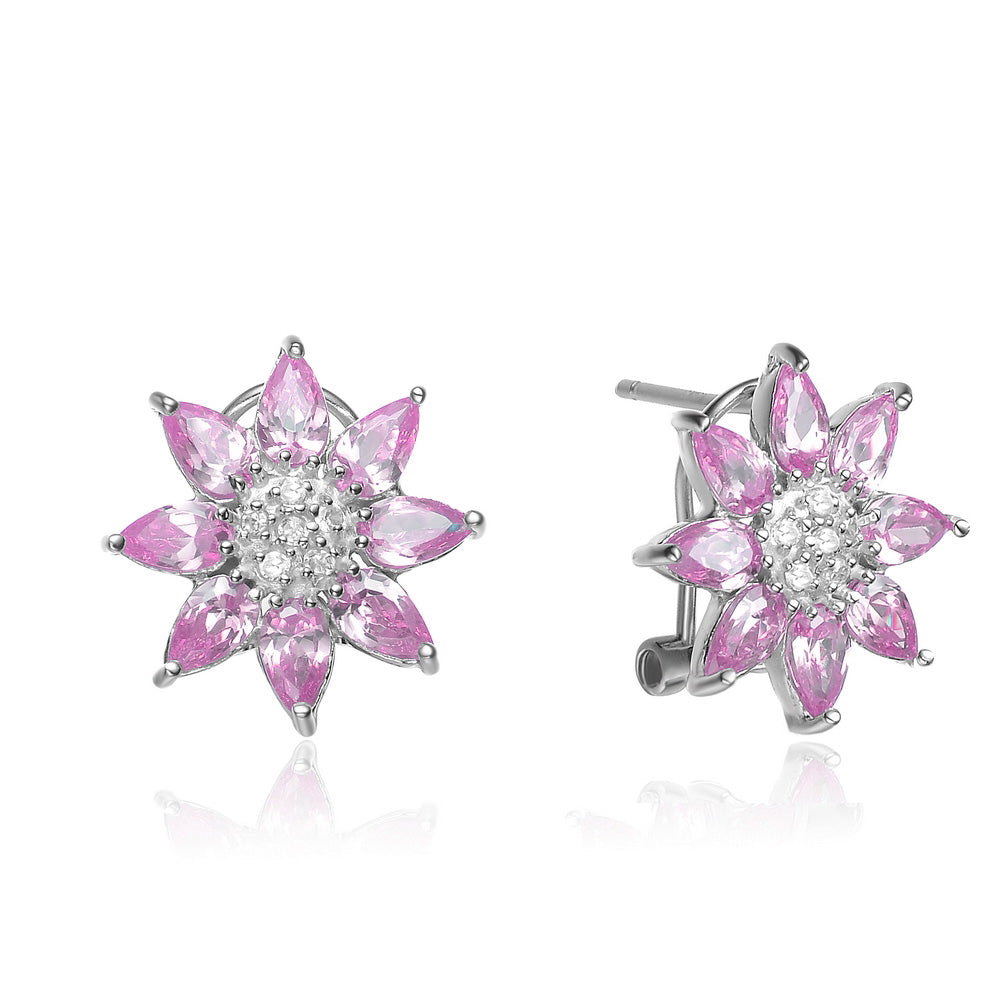 Louise Soleil Pink Sun Earrings